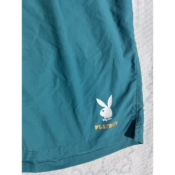 Playboy PacSun Men’s Nylon Shorts Size Large 34" - 38" Logo Running - Picture 2 of 7